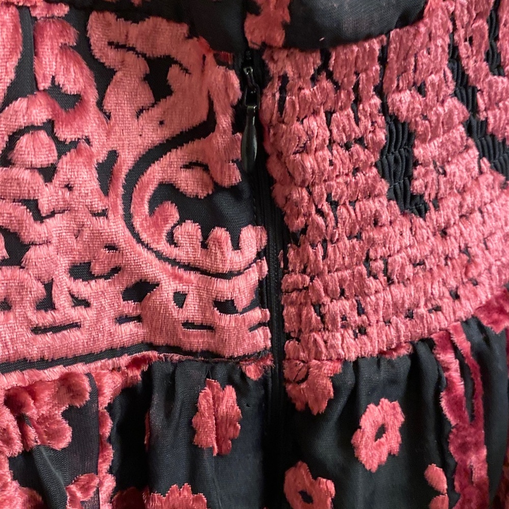Ramy Brook "Naima" velvet burnout cocktail dress. - Picture 8 of 16